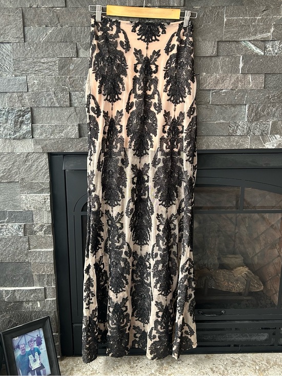 For Love And Lemons Dresses & Skirts - For Love & Lemons “Ethreal” Black Lace Overlay Maxi Skirt